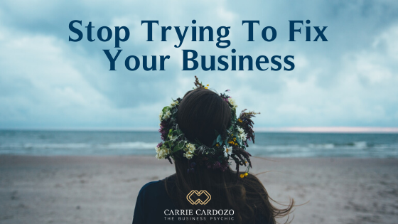 Stop Trying To Fix Your Business
